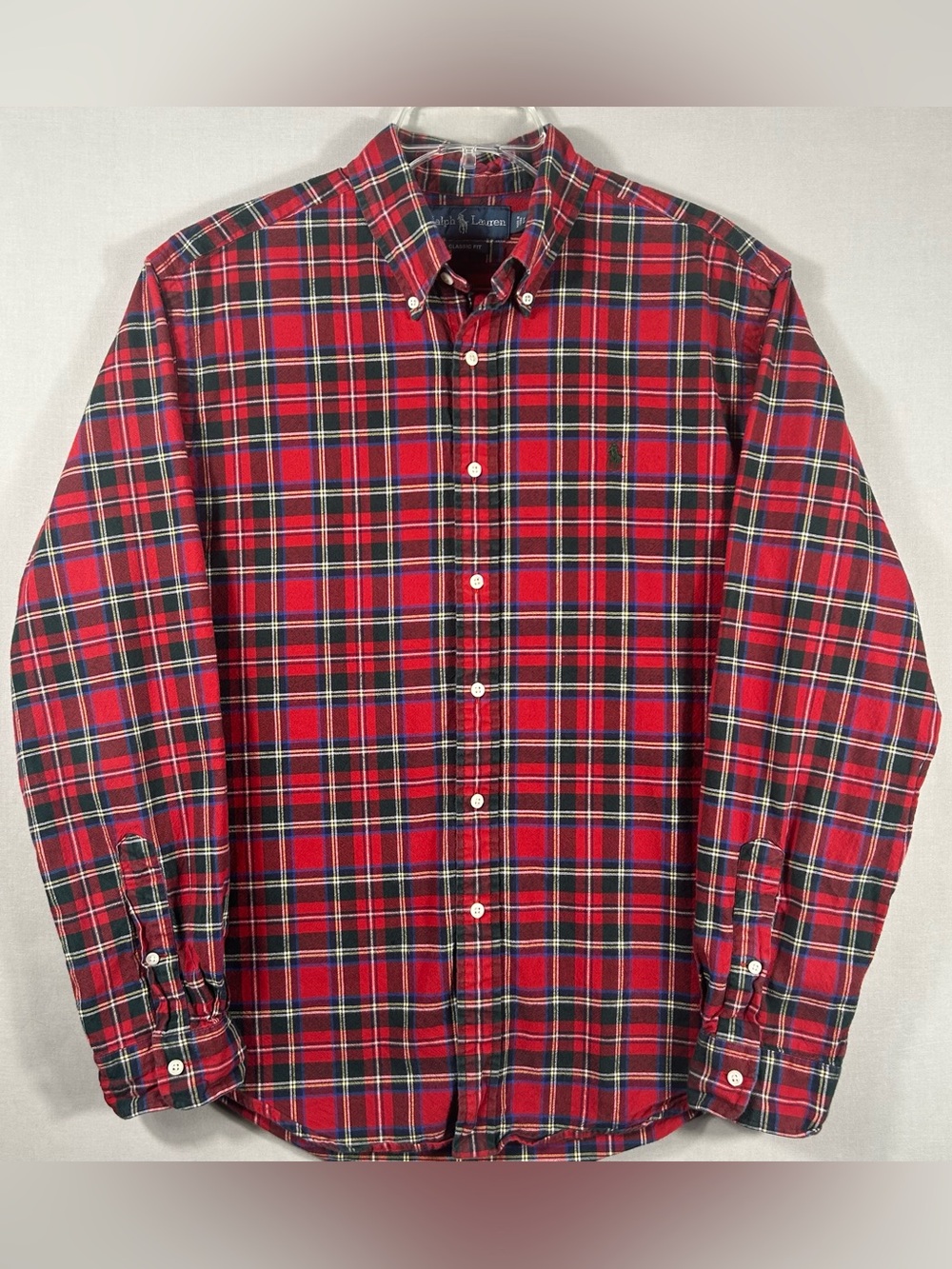 Ralph Lauren Red Tartan Plaid Button-Down Shirt